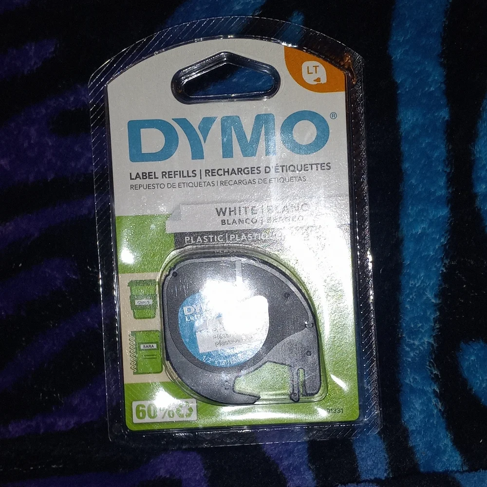NIB Dymo White Plastic Label Refill For Dymo Handheld Label Maker